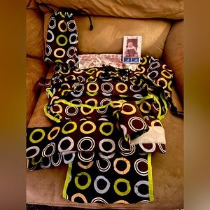 Travel high chair with bag